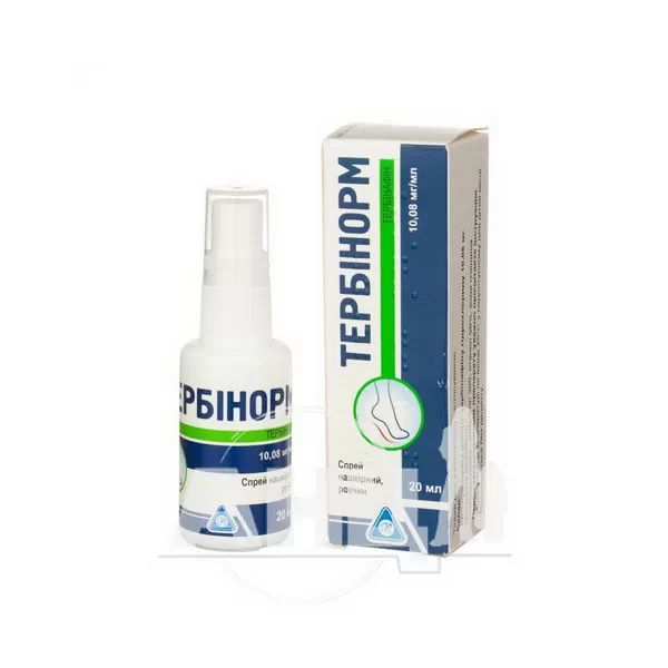 Тербинорм спрей накожный раствор 10,08 мг/мл флакон 20 мл