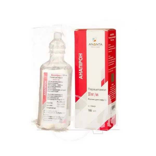 Анапірон розчин для інфузій 10 мг/мл контейнер 100 мл №1