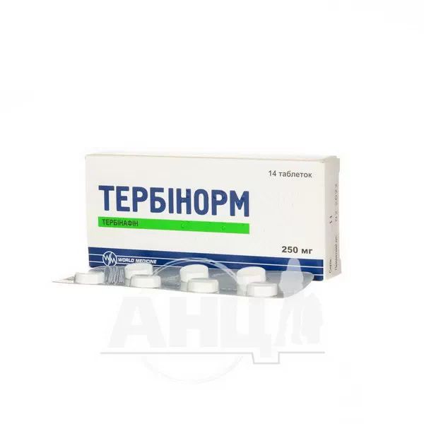 Тербинорм таблетки 250 мг блистер №14