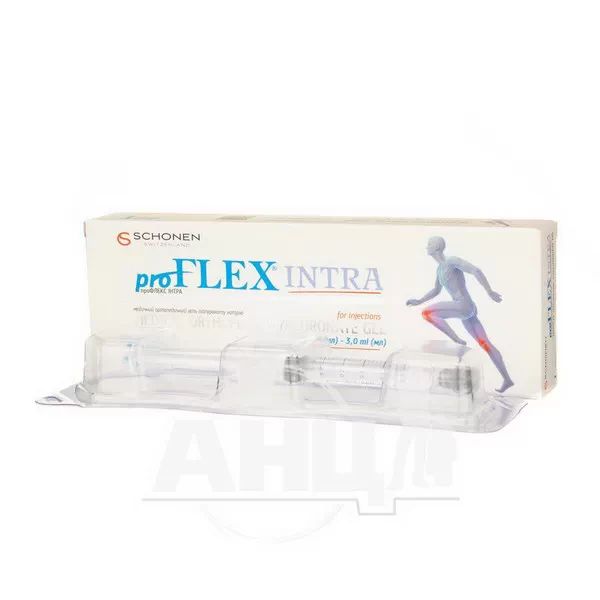Профлекс Інтра медичний ортопедичний гель гіалуроната натрію для ін'єкцій 20 мг / мл в попередньо наповненому шприці 3 мл №1