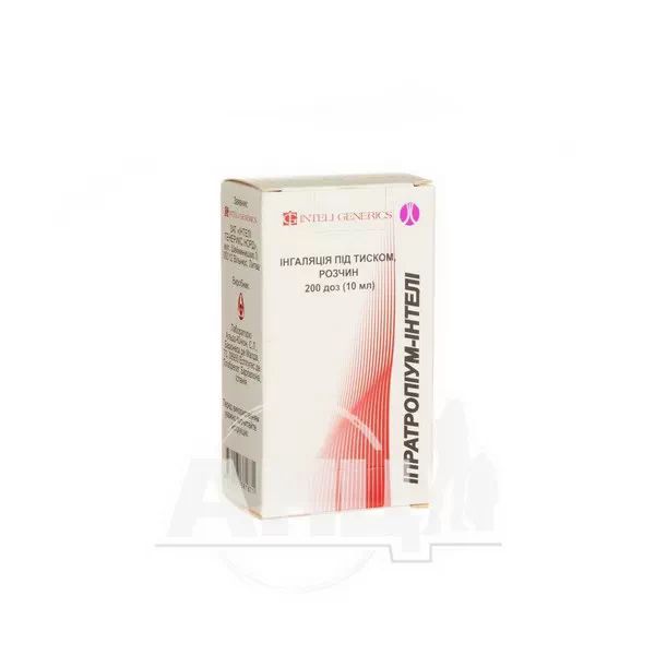 %Іпратропіум-Інтелі інгаляція під тиском 20 мкг/доза балон 10 мл 200 доз №1