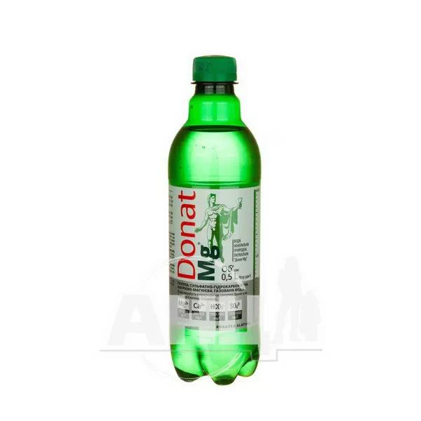 Вода мінеральна Donat Mg питна лікувальна 0,5 л