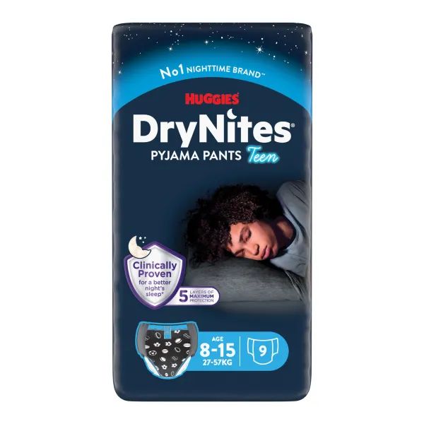 %Подгузники-трусики Huggies DryNites Teen для мальчиков 8-15 лет (27-57 кг) №9