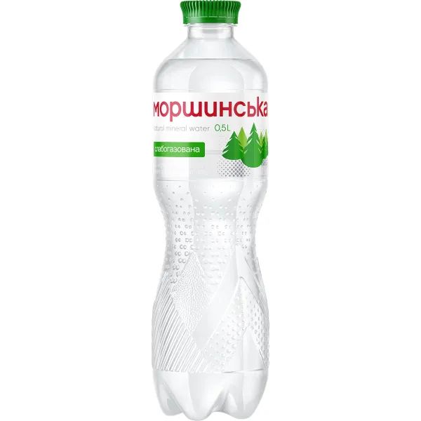 %Вода мінеральна природна столова Моршинська слабогазована 0,5 л