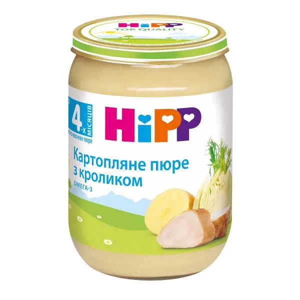 Пюре Hipp кролик з картоплею та фенхелем 190 г