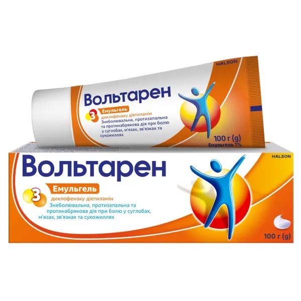 %Вольтарен Эмульгель для наружного применения 1 % контейнер 100 мл