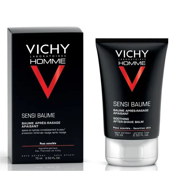 %VICHY  Виши Ом - Бальзам для чувствительной кожи от раздражений после бритья, 75 мл