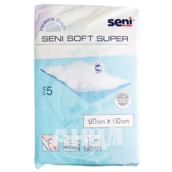 %Одноразовые пеленки Seni Soft Super 60х90 см №5