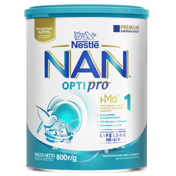 %Суміш молочна Nestle NAN-1 Optipro з 0 місяців 800 г