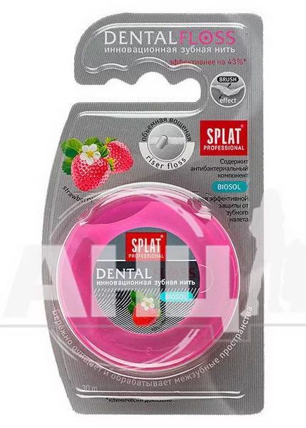 %Зубная нить Splat с ароматом клубники 30 м