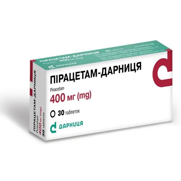 %Пирацетам-Дарница таблетки 400 мг №30