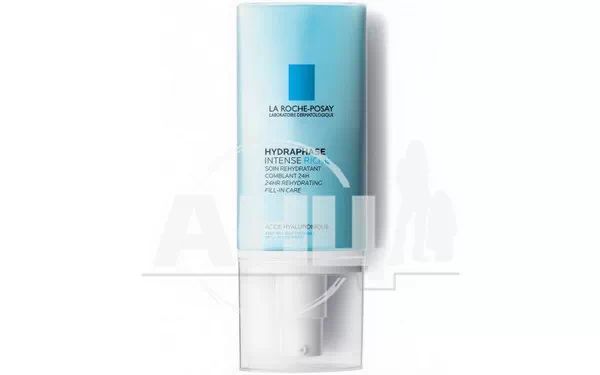 %Інтенсивний зволожуючий крем La Roche Posay Гідрафаз Інтенс Ріш для сухої та чутливої шкіри обличчя 50 мл
