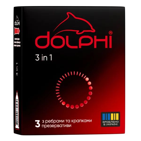 %Презервативи Dolphi 3 в 1 №3