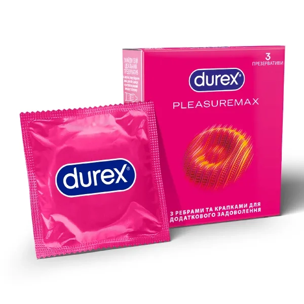 %Презервативы Durex pleasuremax №3