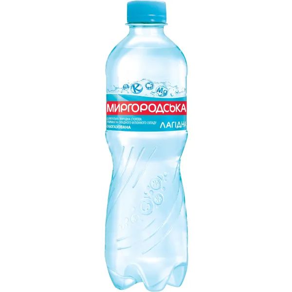 %Вода минеральная Миргородская нежная слабогазированная 0,5 л