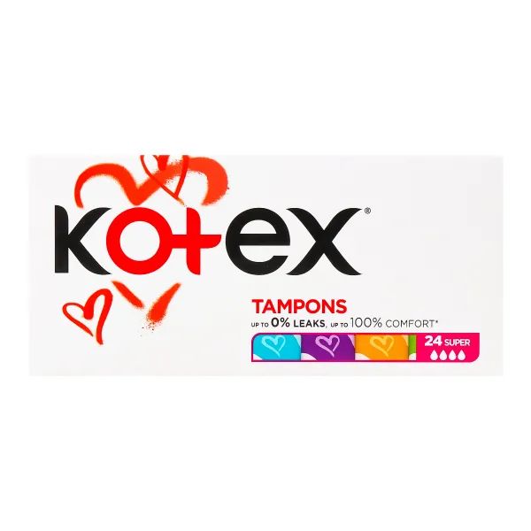 Тампоны гигиенические Kotex Super №24