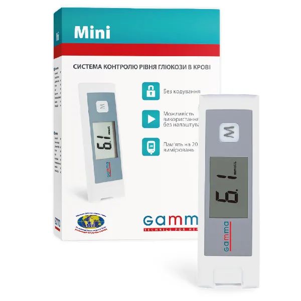 %Глюкометр Gamma Mini
