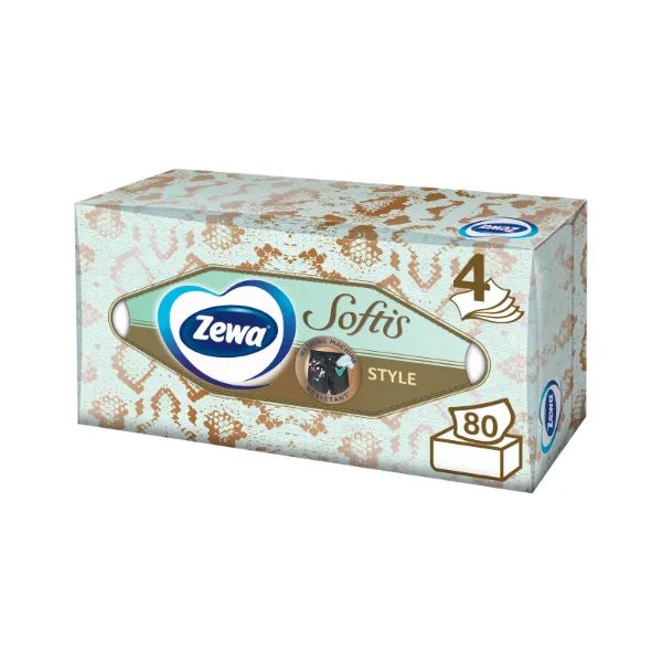 %Платки бумажные Zewa soft №80