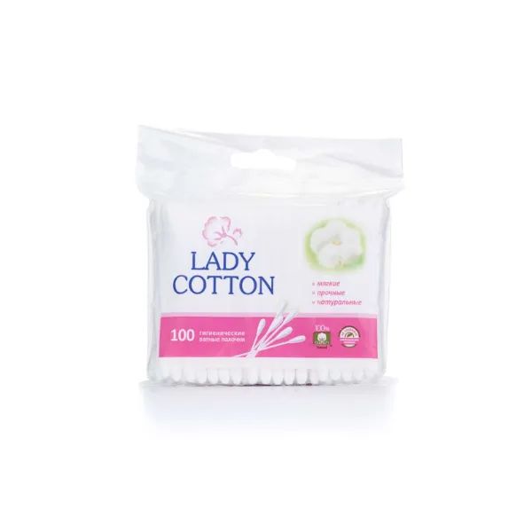 %Ватні палички Lady Cotton пакет №100