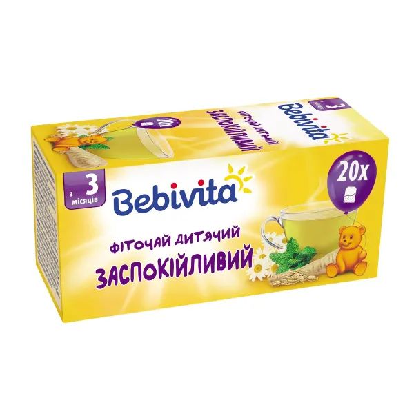 %Детский фиточай Bebivita успокаивающий пакетик 1,5 г №20
