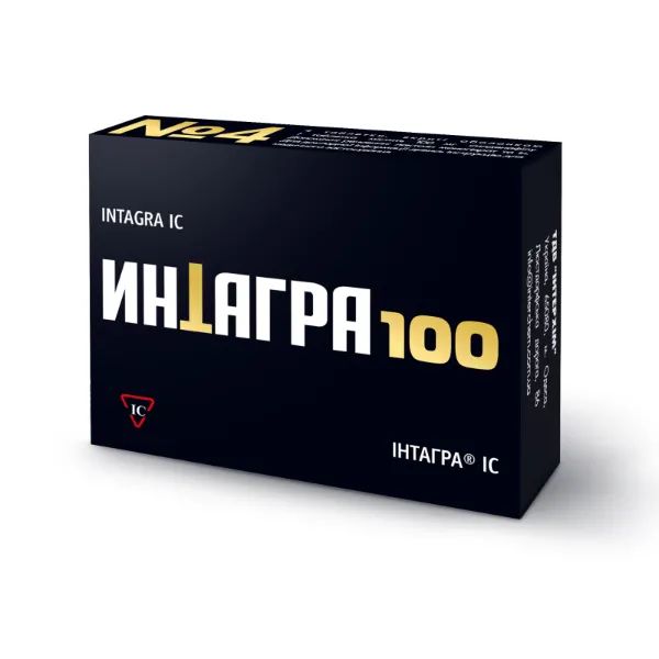 %Інтагра ІС таблетки вкриті оболонкою 100 мг №4