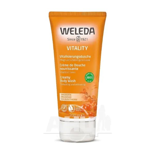 %Тонізуючий гель для душу Weleda з обліпихою 200 мл