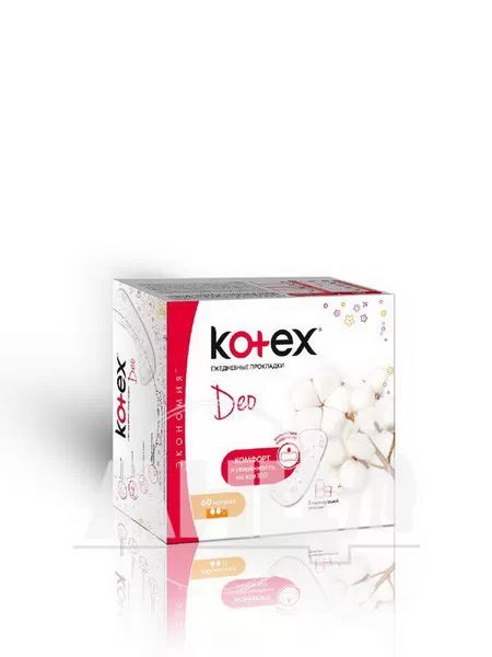 Прокладки женские гигиенические Kotex Lux Normal Deo №60