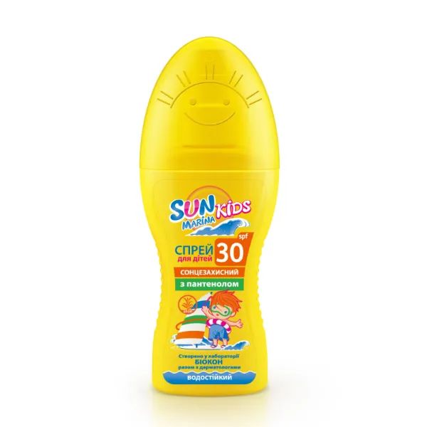 %Солнцезащитный спрей для детей Биокон SPF 30 Sun Marina Kids 150 мл