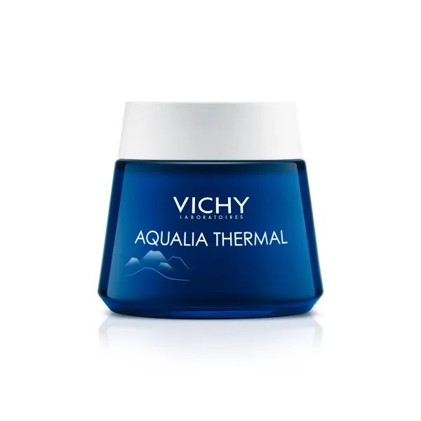 %VICHY  Аквалия Термаль Ночной Спа, крем-гель для глубокого увлажнения кожи, устраняет признаки усталости, 75 мл