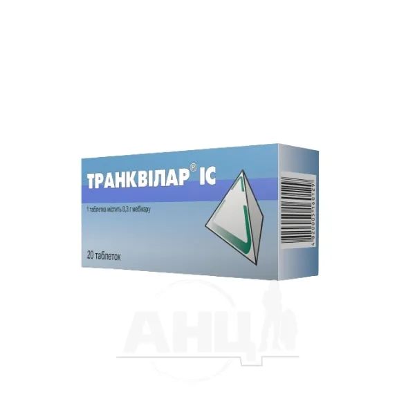 Транквілар ІС таблетки 0,3 г блістер №20