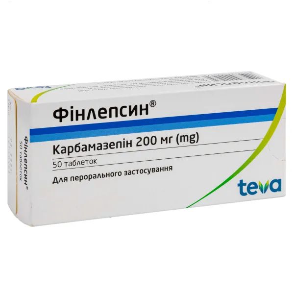 %Фінлепсин таблетки 200 мг №50