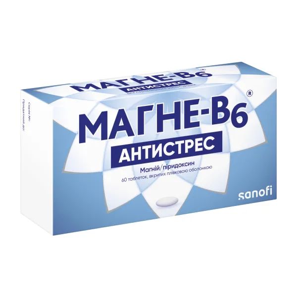 %Магне-В6 Антистресс таблетки покрытые оболочкой блистер №60