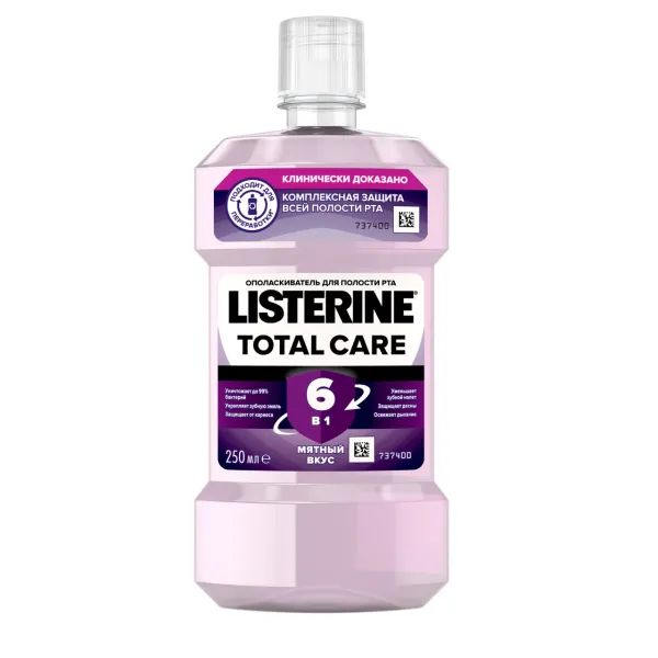 %Ополаскиватель для ротовой полости Listerine total care 250 мл