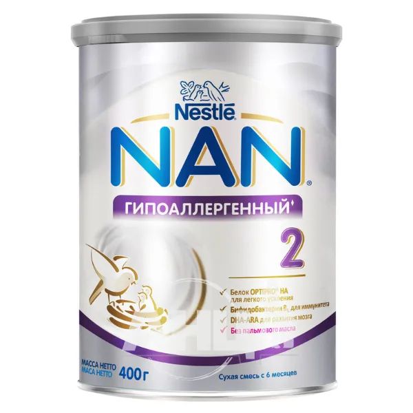 Суха молочна суміш Nestle NAN 2 гіпоалергенний 400 г
