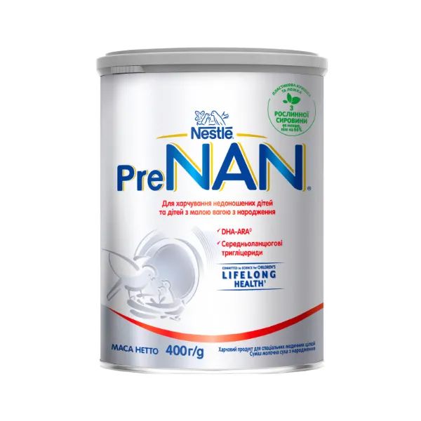 %Суха молочна суміш Nestle Pre NAN 400 г