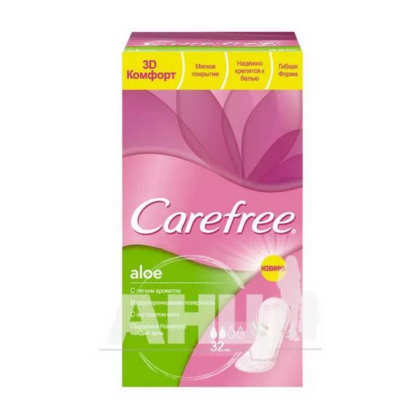 %Ежедневные прокладки Carefree Aloe №32