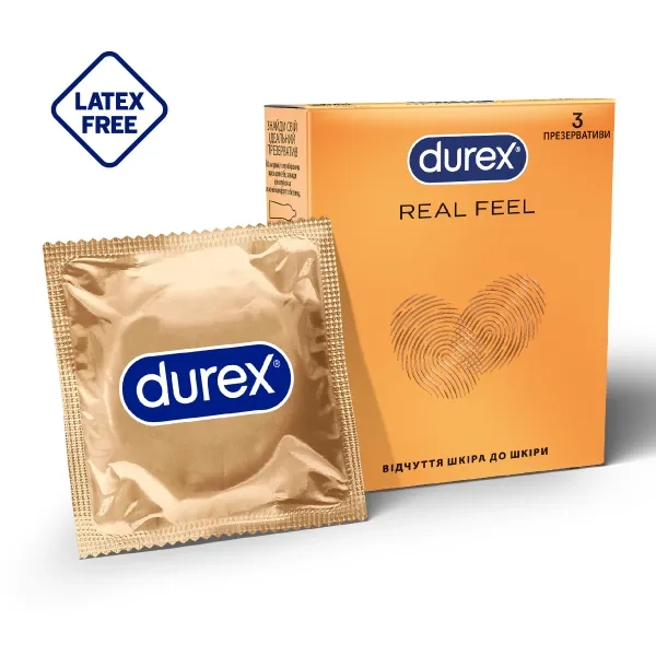 %Презервативи Durex real feel №3