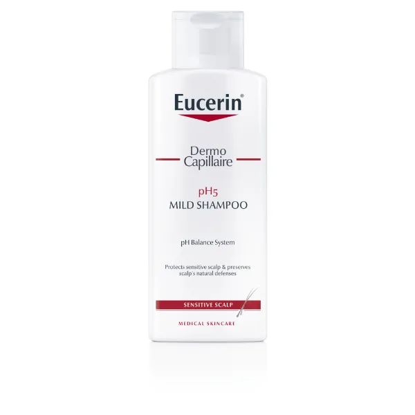 %Мягкий шампунь для чувствительной кожи головы Eucerin ДермоКапилляр рН5 250 мл