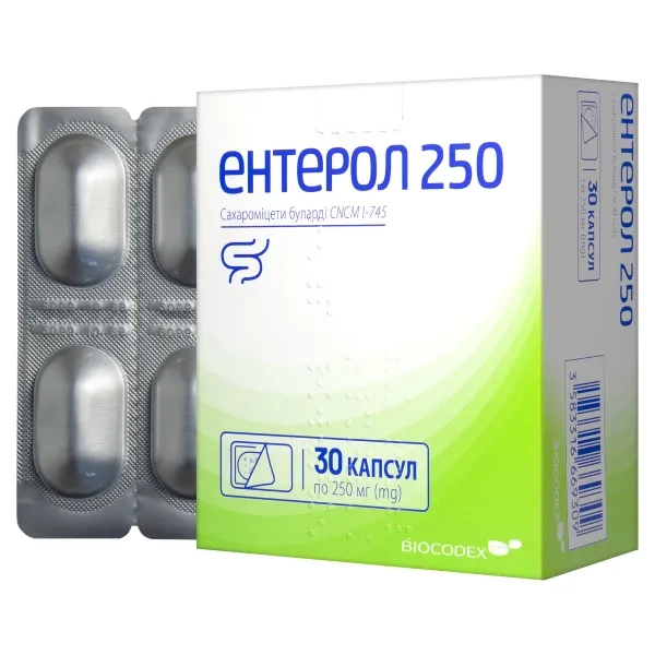 %Ентерол 250 капсули №30