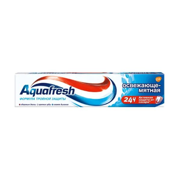 %Зубна паста Aquafresh освіжаюче-м'ятна туба 100 мл