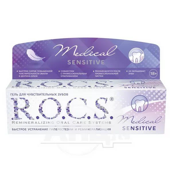 %Гель для чувствительных зубов R.O.C.S. Medical Minerals Sensitive 45 г
