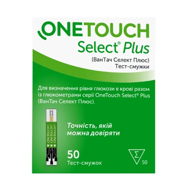 %Тест-смужки One touch select plus №50