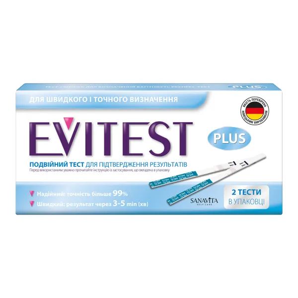 %Тест для определения беременности Evitest №2