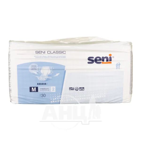 %Подгузники для взрослых Seni Classic medium №30