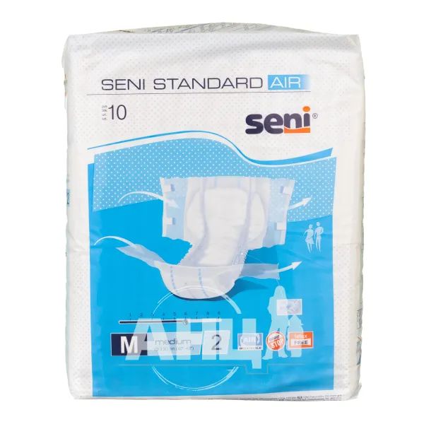 %Підгузки для дорослих Seni Standard Air medium №10
