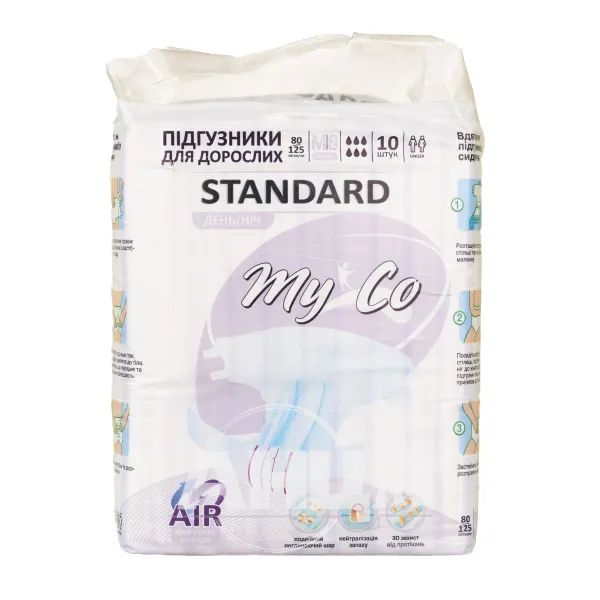 %Подгузники для взрослых MyCo standard M №10