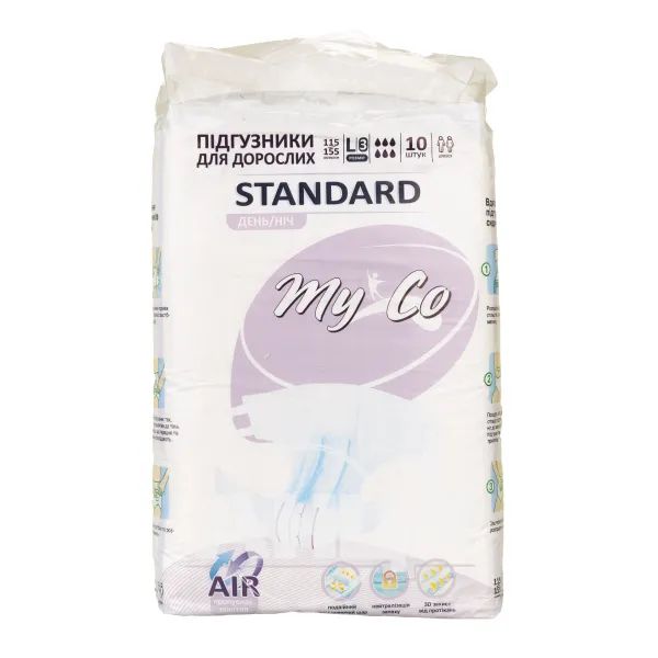 %Підгузники для дорослих MyCo standard L №10