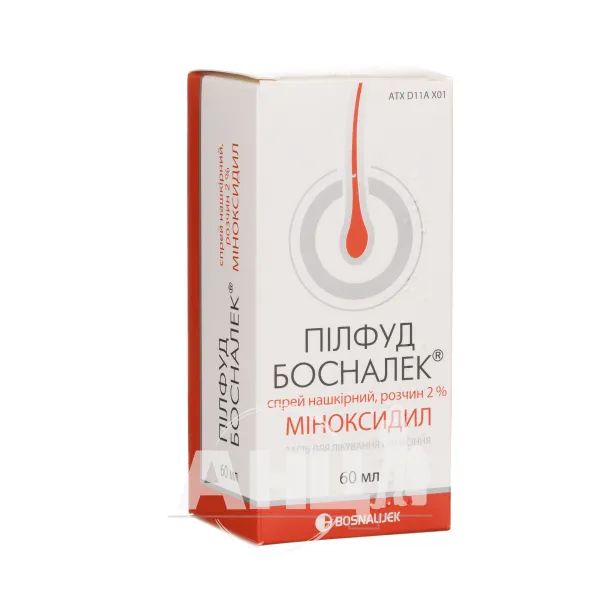 %Пилфуд Босналек спрей накожный раствор 2 % флакон с распылителем 60 мл