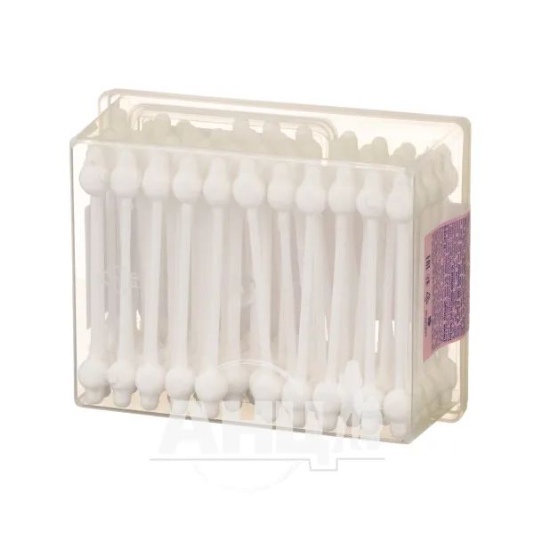 Ватные палочки Smile baby банка квадратная №60