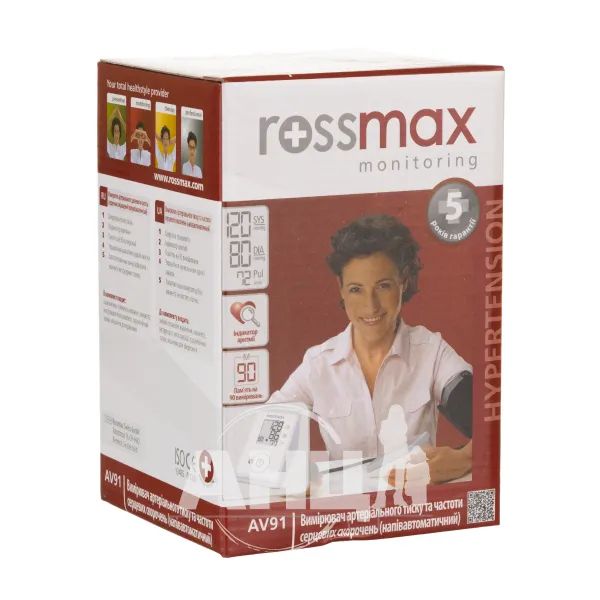 %Тонометр напівавтоматичний Rossmax AV91